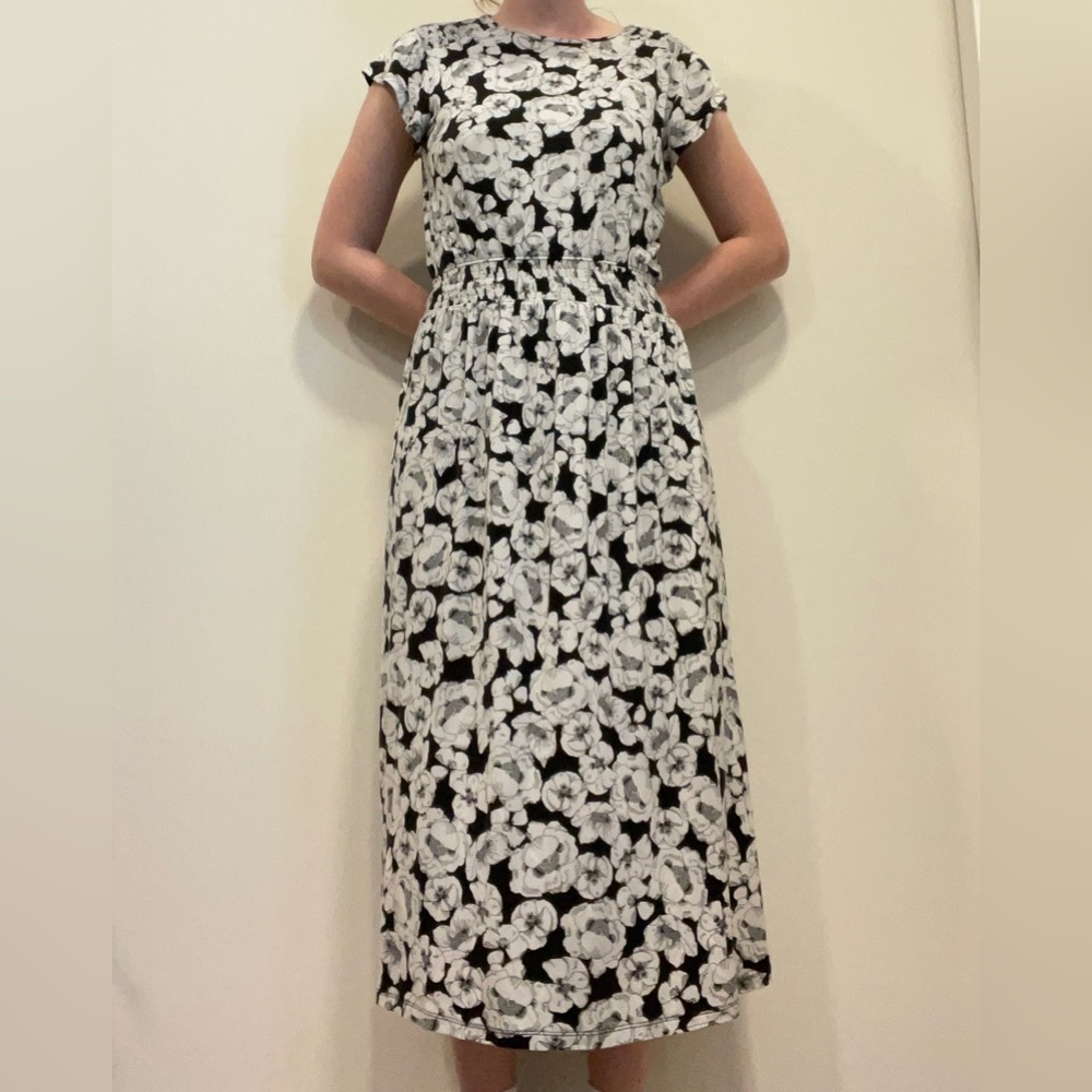 Land’s End Floral Midi Dress